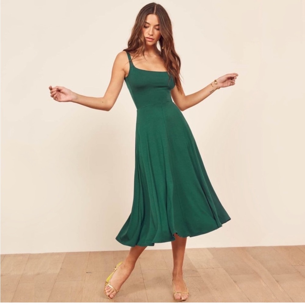 Reformation Mary sleeveless midi dress